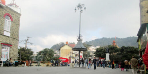 Scandal Point is a prominent tourist attraction in Shimla, Himachal Pradesh, India